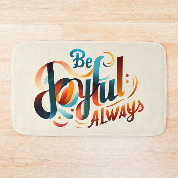 Item preview, Be Joyful Always, typography designed and sold by maxmaj.