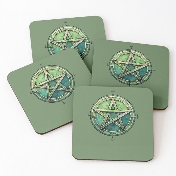 Item preview, Green pentacle designed and sold by FrictionMaxxing.