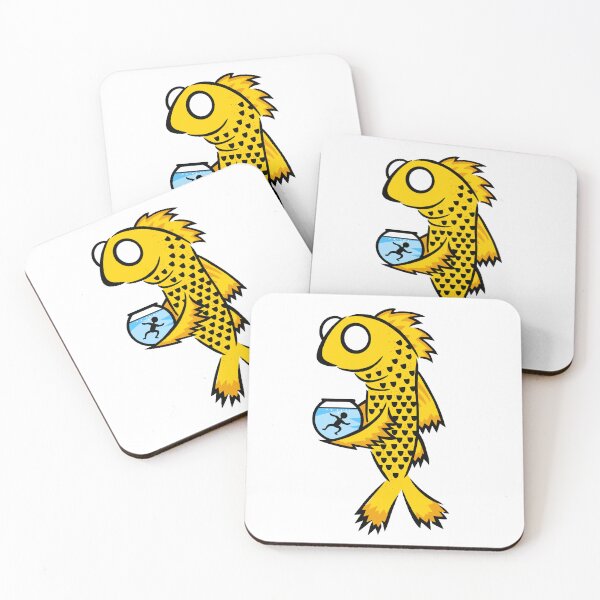 Item preview, gold fish designed and sold by GabiDoodles.