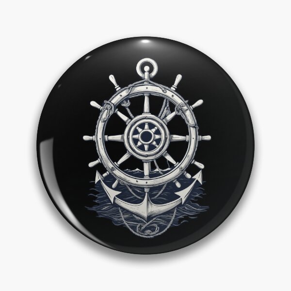Item preview, Sailor Captain Anchor Steering Wheel Adventure designed and sold by LuminOrb.