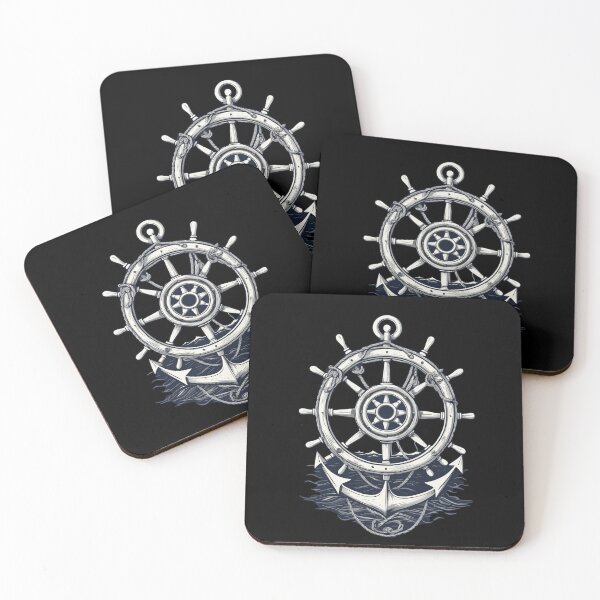 Item preview, Sailor Captain Anchor Steering Wheel Adventure designed and sold by LuminOrb.