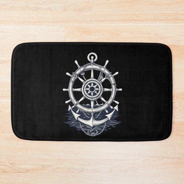 Item preview, Sailor Captain Anchor Steering Wheel Adventure designed and sold by LuminOrb.