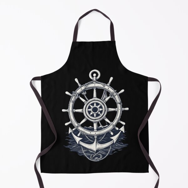 Item preview, Sailor Captain Anchor Steering Wheel Adventure designed and sold by LuminOrb.