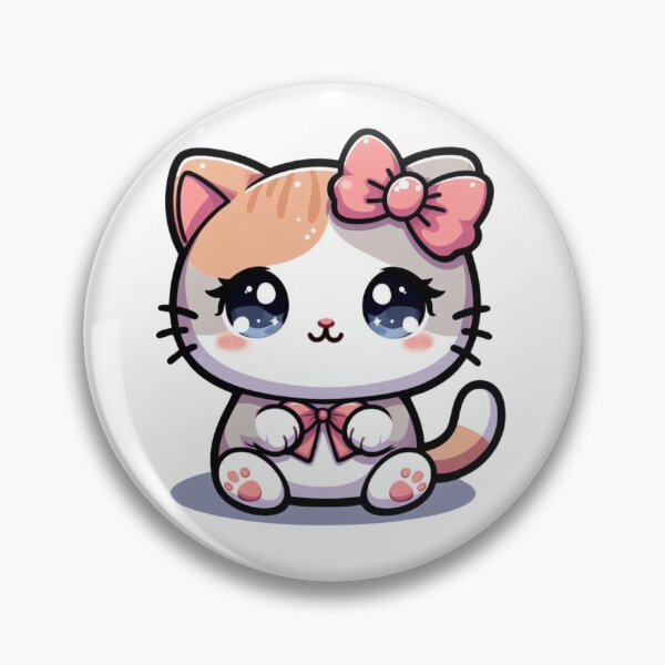 Item preview, Aesthetic kitten with pink bow designed and sold by Ajoras-99.