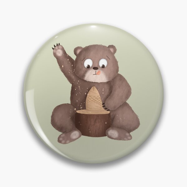 Item preview, Creative Kritters: Bear’s Wooden Fish designed and sold by AnnikaisDrawing.