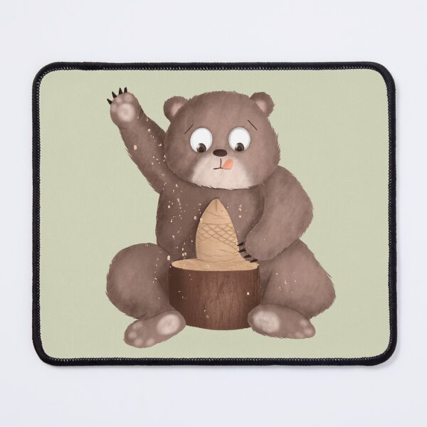 Item preview, Creative Kritters: Bear’s Wooden Fish designed and sold by AnnikaisDrawing.