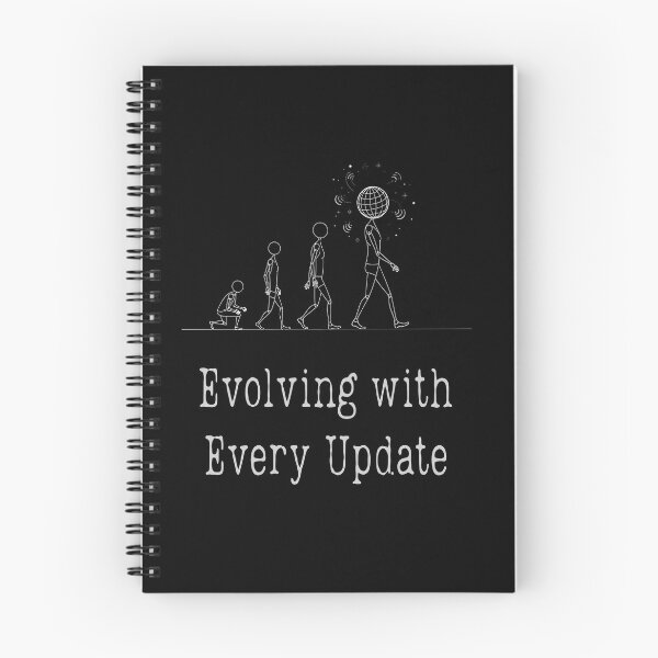 Item preview, Evolving with Every Update - Tech Progress Minimalist Design  designed and sold by FlatEdge.