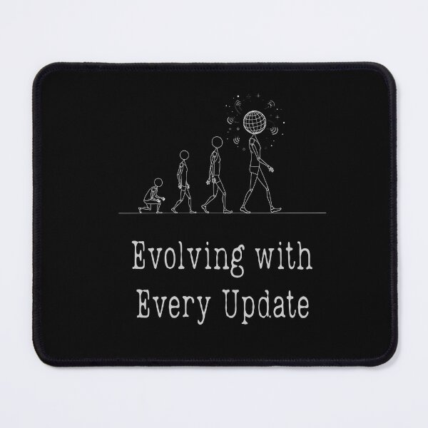 Item preview, Evolving with Every Update - Tech Progress Minimalist Design  designed and sold by FlatEdge.