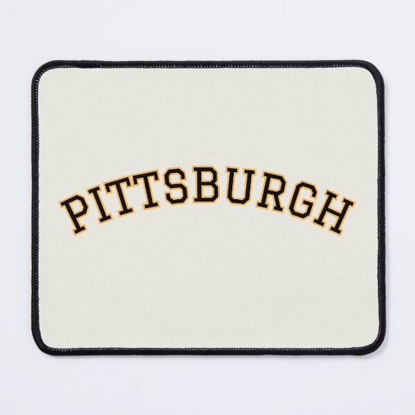 Item preview, Pittsburgh (block typeface) in gold outline minimalist designed and sold by DesignCollectiv.