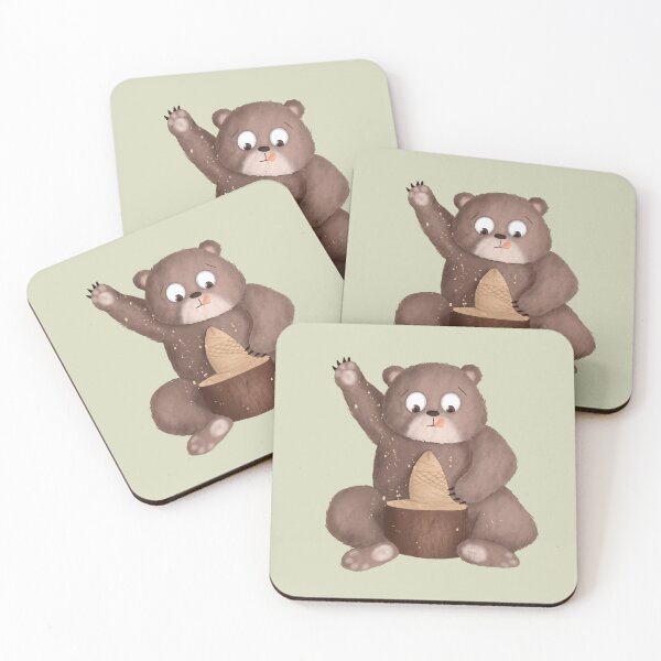 Item preview, Creative Kritters: Bear’s Wooden Fish designed and sold by AnnikaisDrawing.