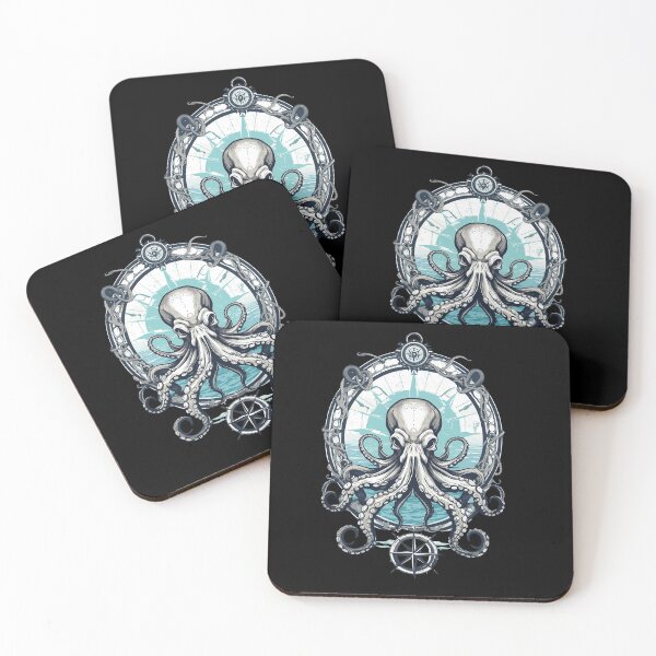 Item preview, Octopus Sea Monster Nautical Vintage Style designed and sold by LuminOrb.