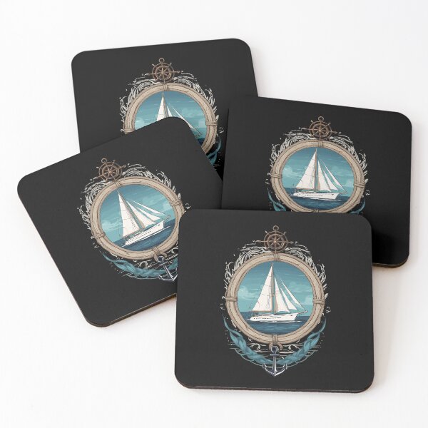 Item preview, Captain Sailboat Adventure Motif designed and sold by LuminOrb.
