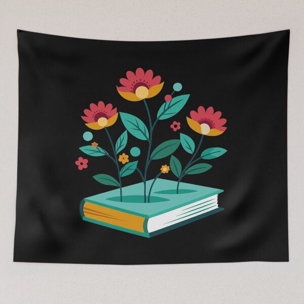 Artikelvorschau, Bücher und Blumen entworfen und verkauft von GraphicsClub.