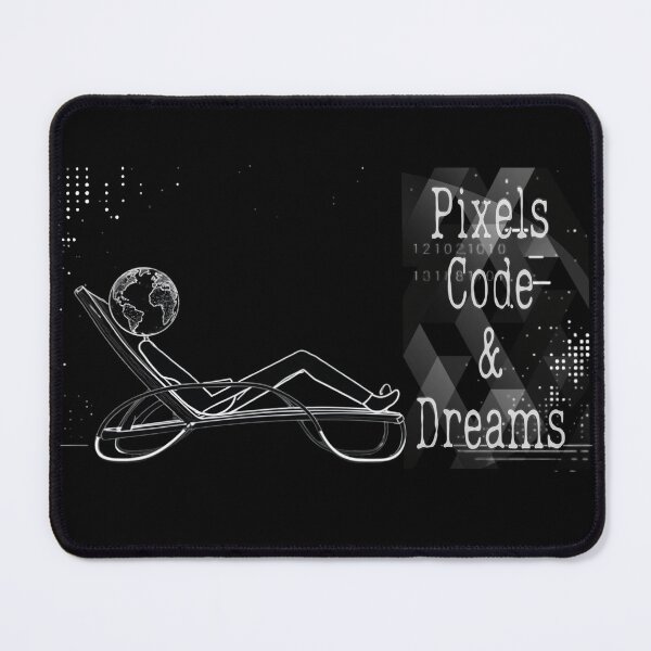 Item preview, Pixeles, Códigos y Sueños Diseño Gráfico – Arte Digital Futurista designed and sold by FlatEdge.