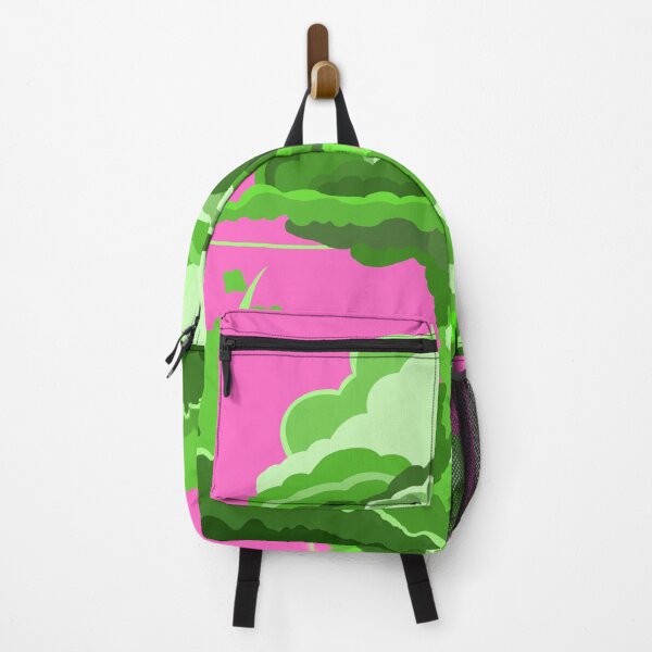 Item preview, A big explosion of green color on a pink background designed and sold by Valeripva.