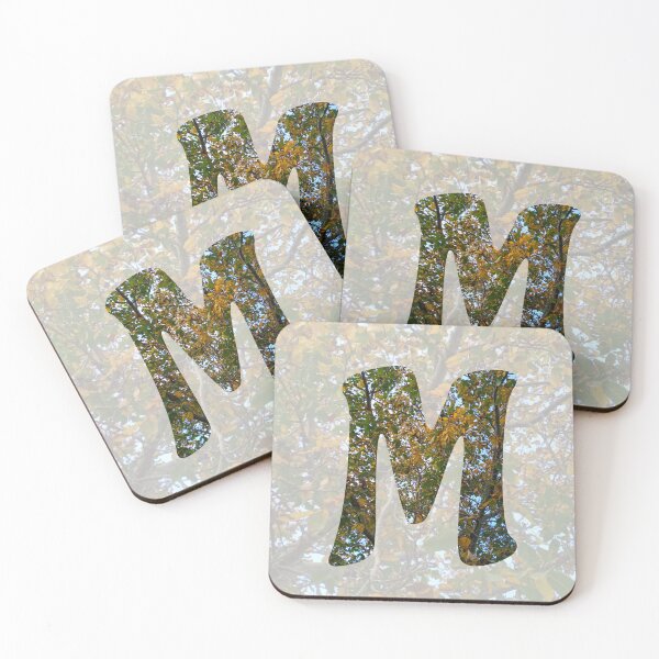 Item preview, Bold Letter ' M ' - Autumn Walnut Tree Design :) designed and sold by Myriel-Myriel.