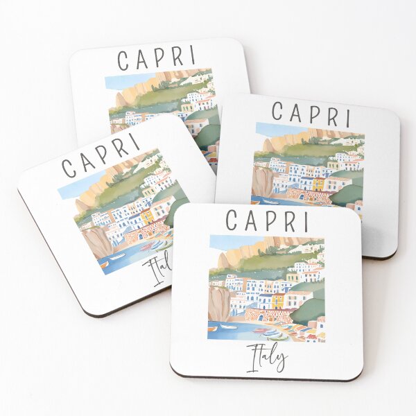 Item preview, A Watercolor Design of Capri - Italy  designed and sold by Sketch-Shack.