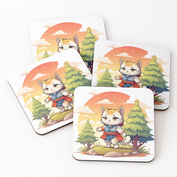 Item preview, Samurai Cat's Forest Journey designed and sold by livvestudio.