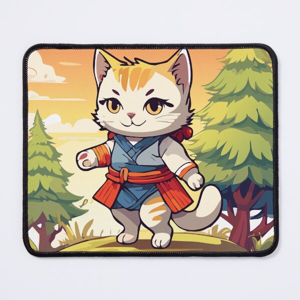 Item preview, Samurai Cat's Forest Journey designed and sold by livvestudio.