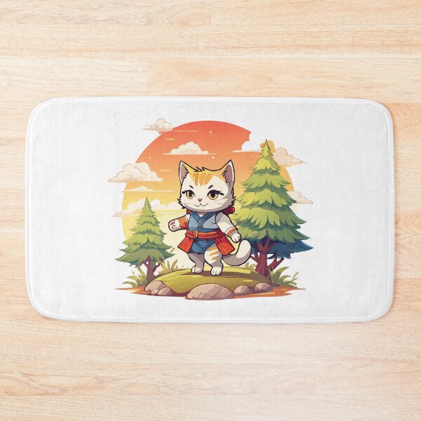 Item preview, Samurai Cat's Forest Journey designed and sold by livvestudio.