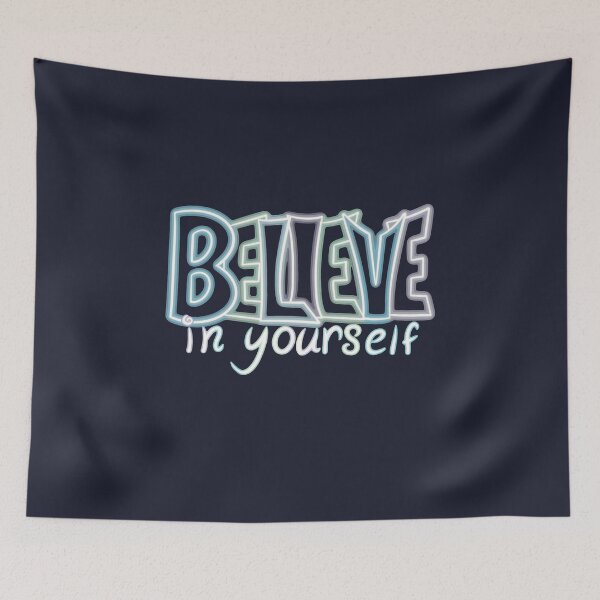 Item preview, Believe in Yourself Typographic Quote in Pastel Colors designed and sold by AloraDawnEve.