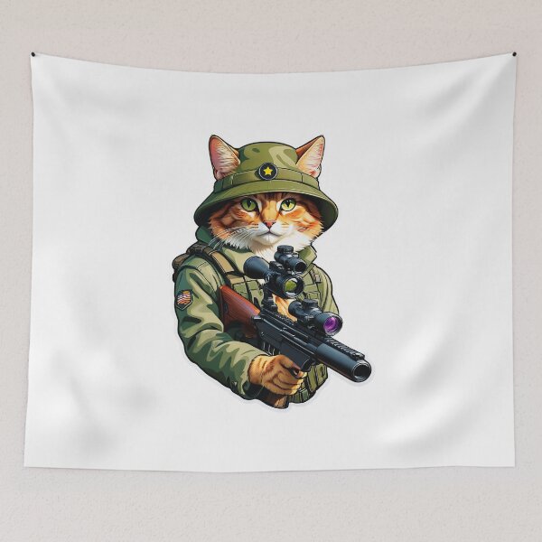 Item preview, Army Cat designed and sold by Bunmigraphics .