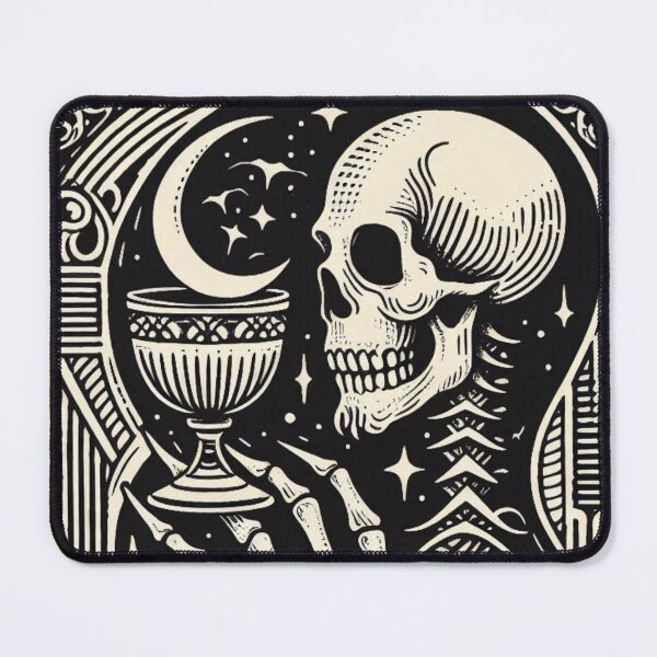 Item preview, Tarot card Skeleton Head with a Chalice designed and sold by TheMysticCats.