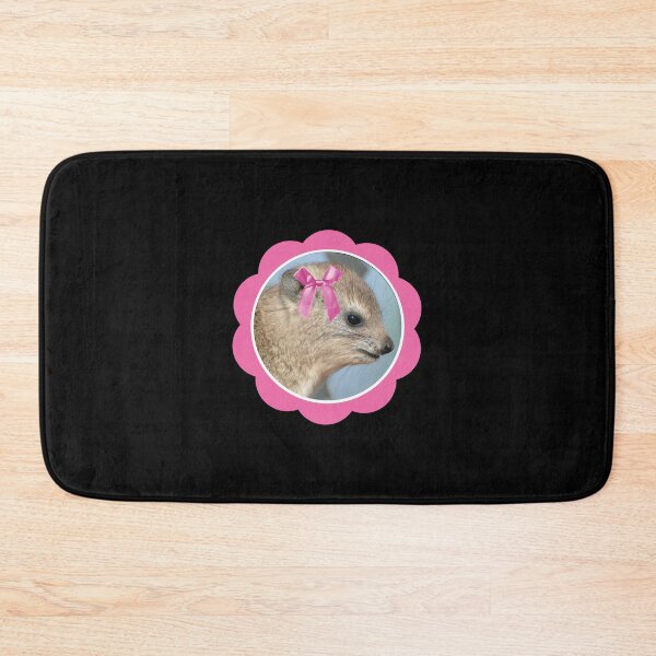 Item preview, Cute baby hyrax with a pink bow wawa designed and sold by ItsMemeMachine.
