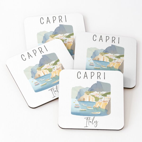Item preview, A Watercolor Design of Capri - Italy  designed and sold by Sketch-Shack.