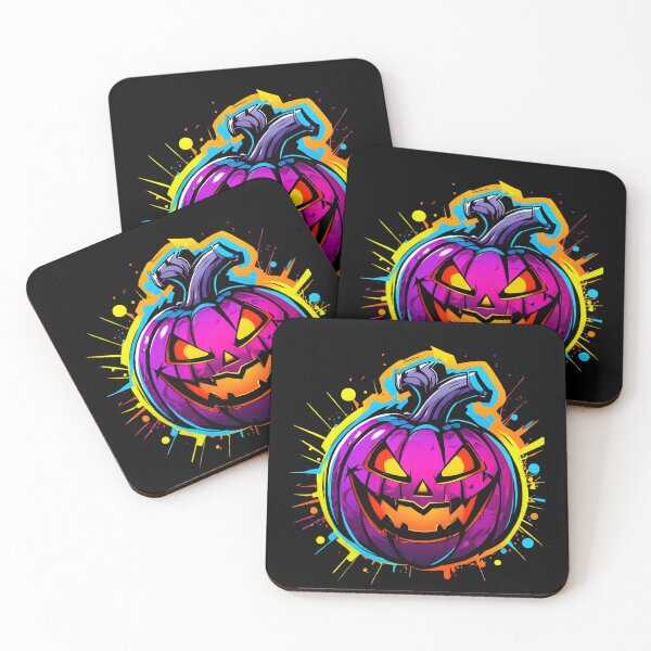 Item preview, Scary Graffiti Pumpkin with Haunting Expression designed and sold by Mechanical-Artt.