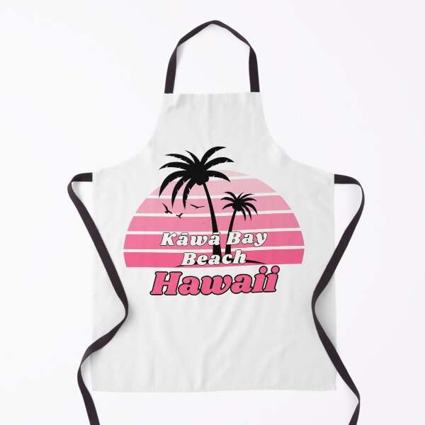 Item preview, Retro Cool Kawa Bay Beach Hawaii Palm Tree at Sunset Souvenirs designed and sold by karmdaf.