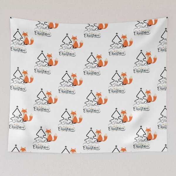 Item preview, Fox First Christmas Holiday Gift Idea designed and sold by Zonghe.
