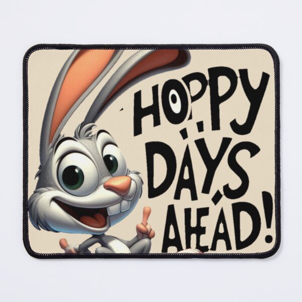 Item preview, cute kawaii funny bunny - hoppy days ahead   designed and sold by Yas_oma.