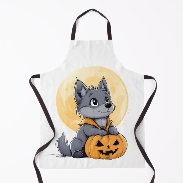Item preview, Cute Halloween Wolf Pup designed and sold by Queen of Whimsy.