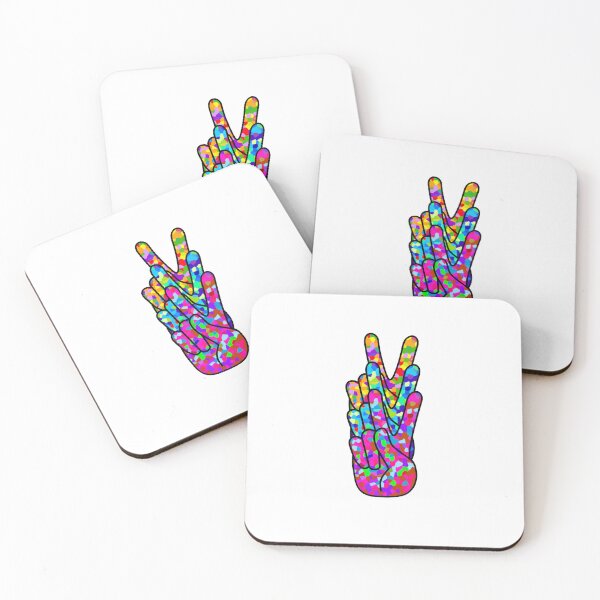 Item preview, Colorful Peace Fingers designed and sold by Sartoris Art.