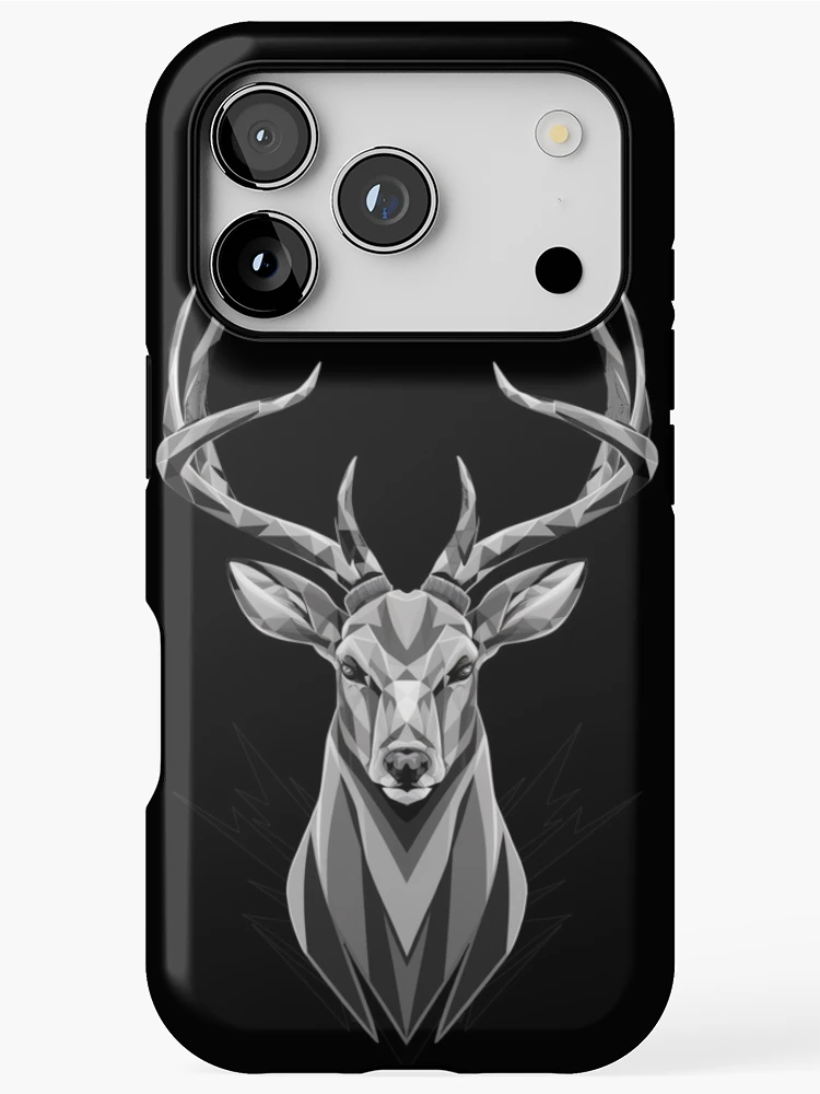 Thumbnail 1 of 4, iPhone Case, Geometric Deer designed and sold by CosmicFreedom9.