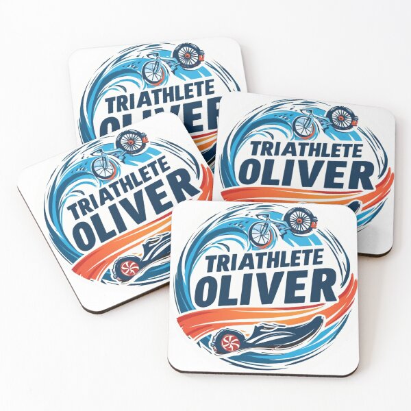 Artikelvorschau, Dynamischer Triathlet Oliver - Schwimmen, Radfahren, Laufen entworfen und verkauft von Triathlongram.