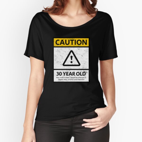 Item preview, CAUTION 30 Year Old 30th Humorous Birthday T-Shirt 1988 Gift designed and sold by MemWear.
