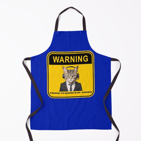 Item preview, Human Warning Label- Cats designed and sold by PhatsTheCat.