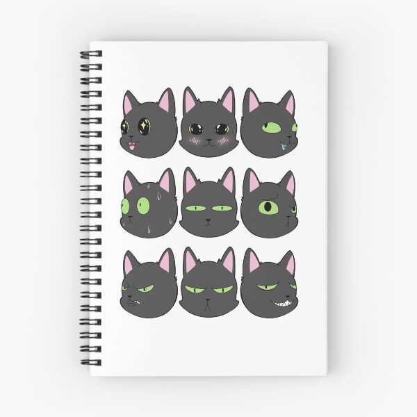 Item preview, Silly Expressive Cats (Black) designed and sold by LeCoffeeCat.
