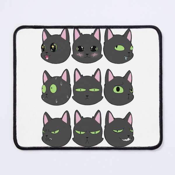 Item preview, Silly Expressive Cats (Black) designed and sold by LeCoffeeCat.