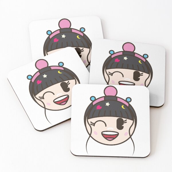 Item preview, Cute Kawaii Raver Girl with Black Hair Sticker designed and sold by kmrndesign.