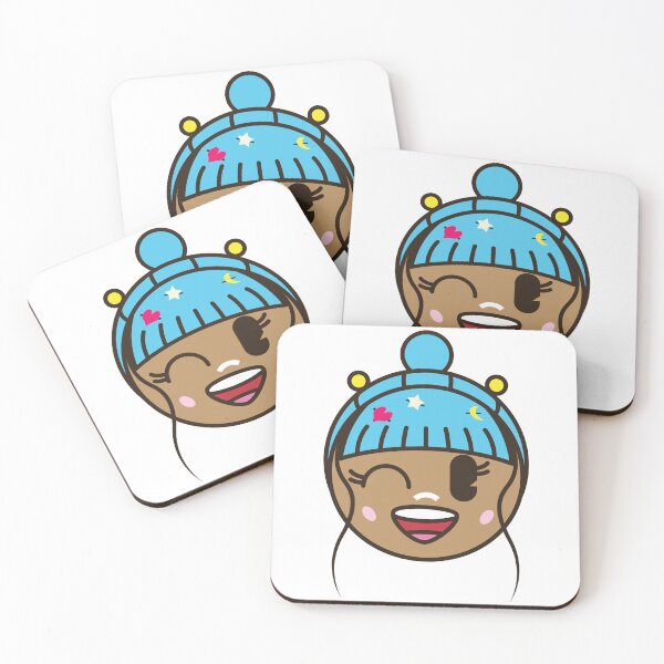 Item preview, Cute Kawaii Raver Girl with Blue Hair Sticker designed and sold by kmrndesign.