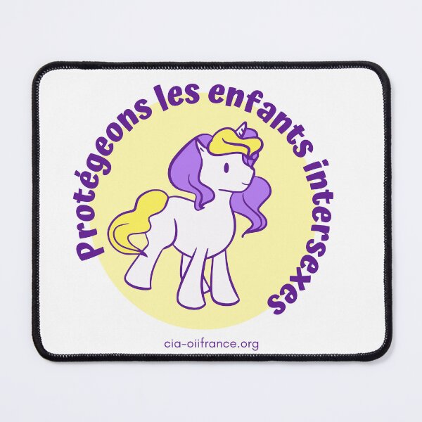 Unicorn Let's protect intersex children Mouse Pad