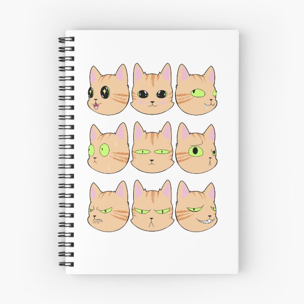 Item preview, Silly Expressive Cats (Orange) designed and sold by LeCoffeeCat.