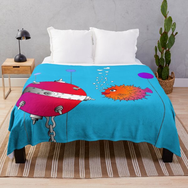 Item preview, Puffer fish falls in love designed and sold by Bren-Cartoons.