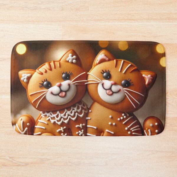 Item preview, Merry Christmas Gingerbread Cats designed and sold by Simplybe1.