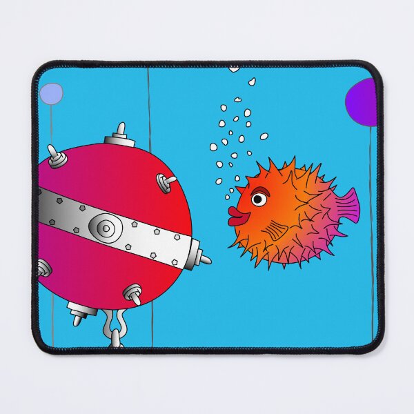 Item preview, Puffer fish falls in love designed and sold by Bren-Cartoons.