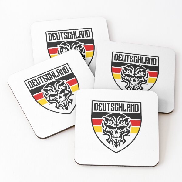 Item preview, German emblem with tribal skull art designed and sold by Shahan Keuork.