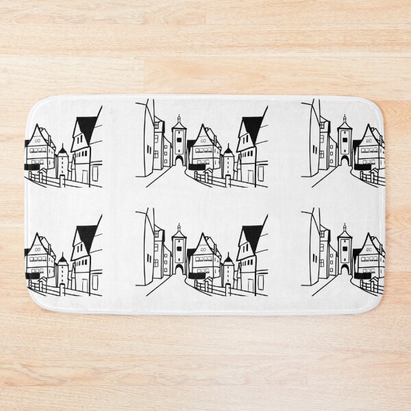 Item preview, Illustration of Rothenburg ob der Tauber – Bavaria | Famous Landmarks in Germany designed and sold by RM-Journey.